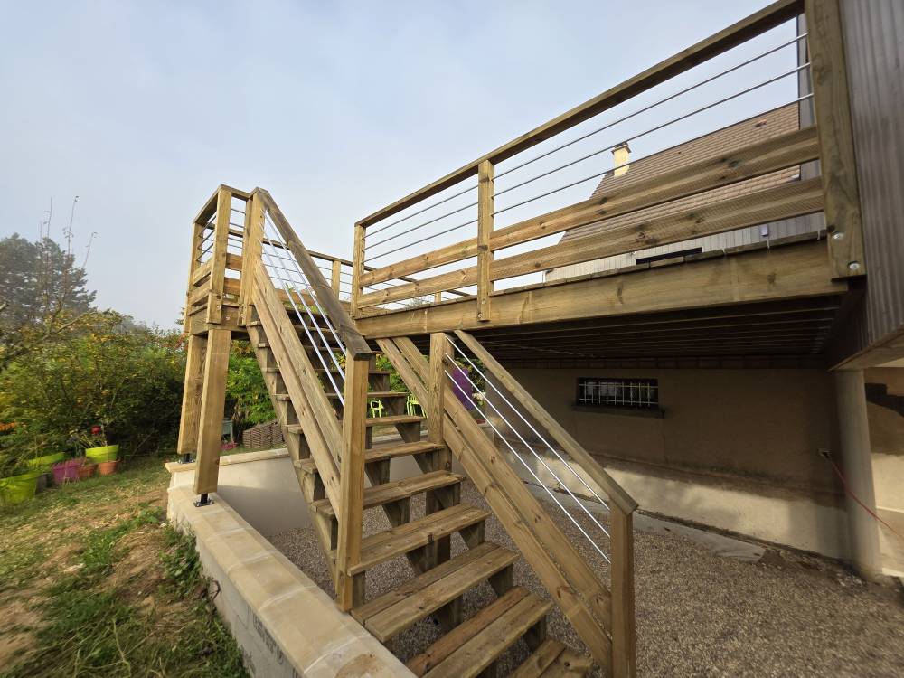 escalier extérieur près de Vernon